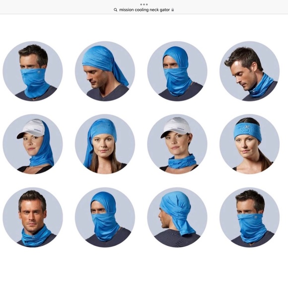 Mission Cooling Neck Gaiter [2] unisex Blue - Picture 3 of 3